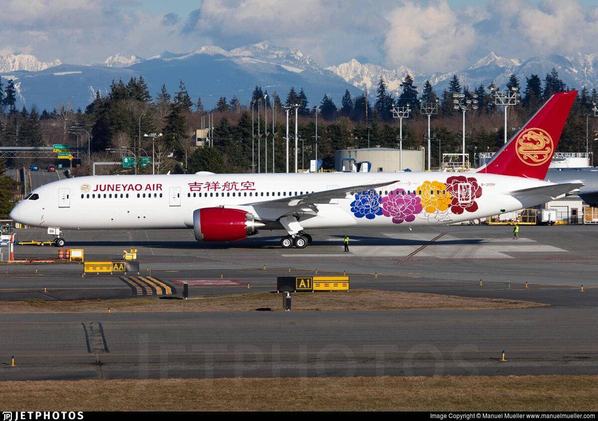 Juneyao Air Boeing 787 Dreamliner Photo Manuel Muller